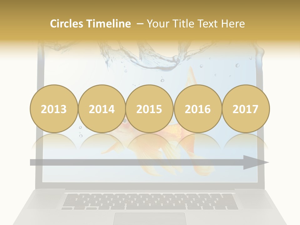 Screen White Fish PowerPoint Template