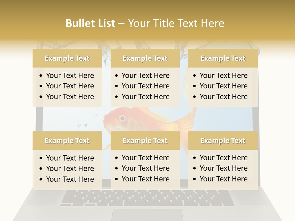 Screen White Fish PowerPoint Template