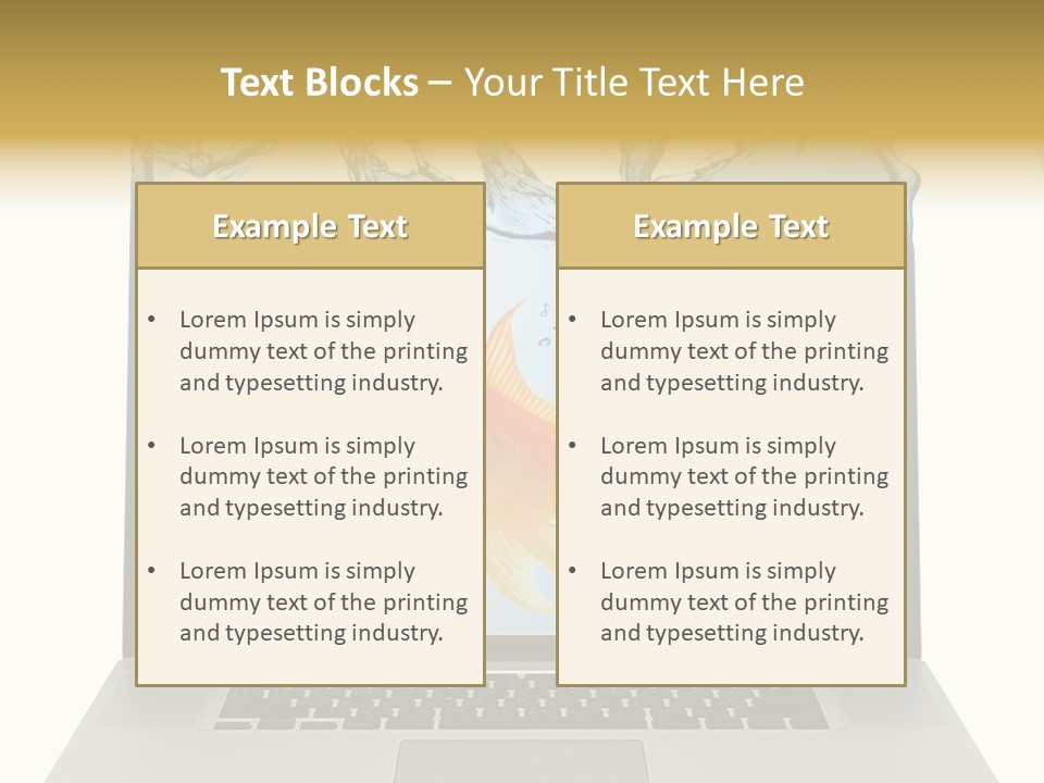 Screen White Fish PowerPoint Template