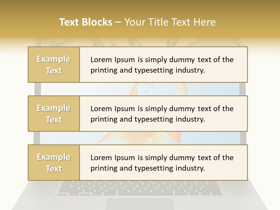 Screen White Fish PowerPoint Template