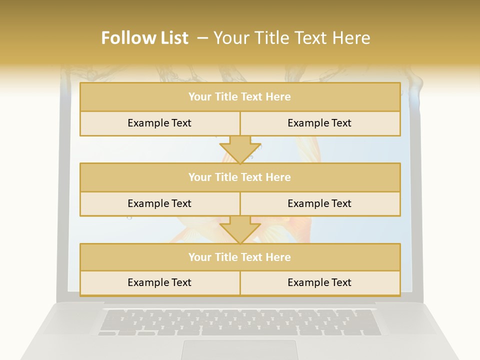 Screen White Fish PowerPoint Template