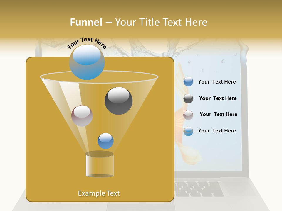 Screen White Fish PowerPoint Template