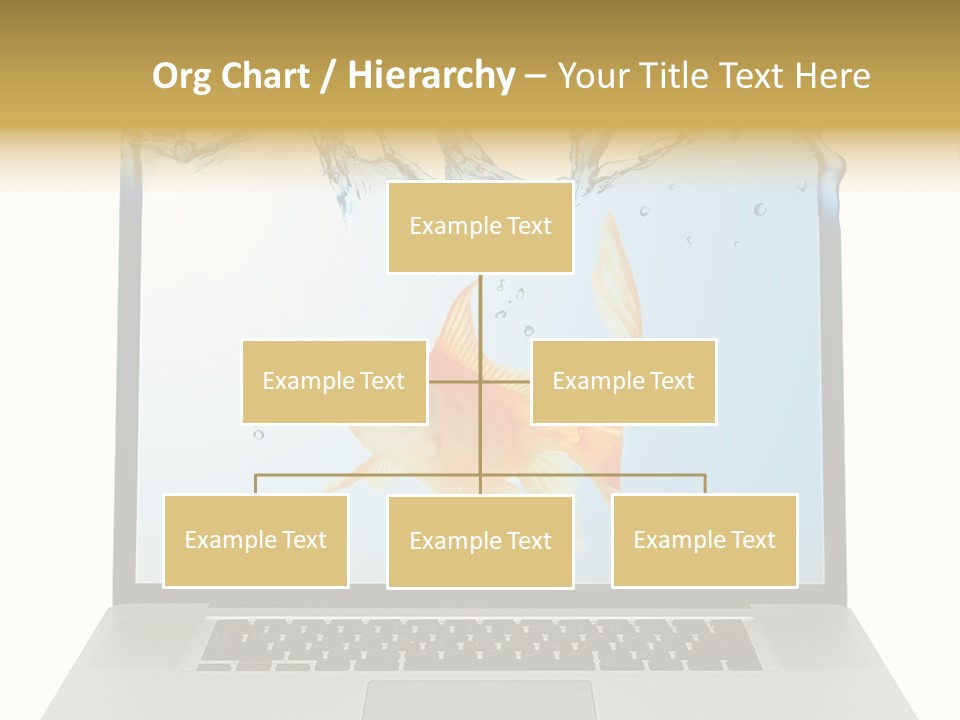 Screen White Fish PowerPoint Template