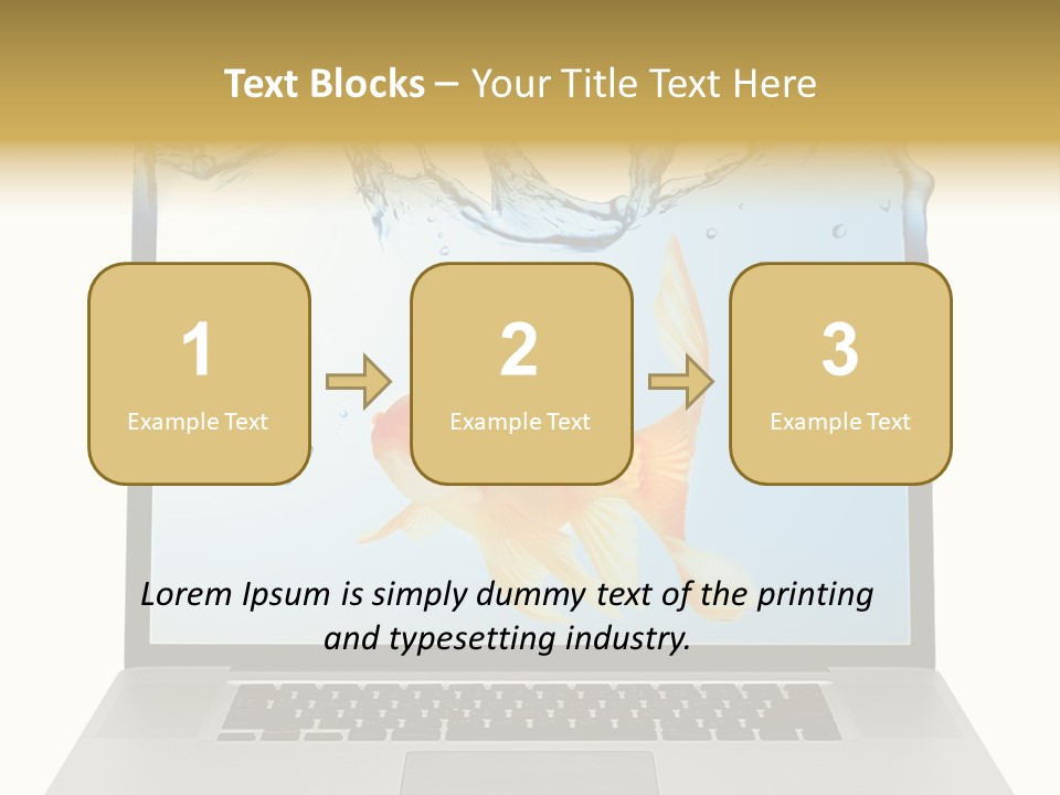 Screen White Fish PowerPoint Template