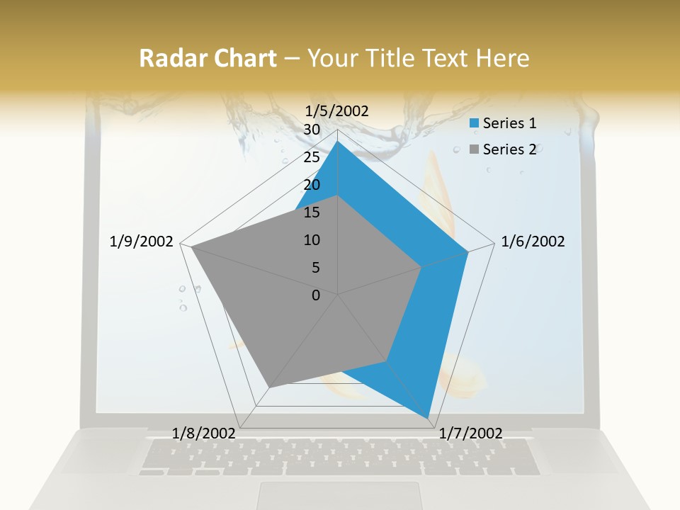Screen White Fish PowerPoint Template
