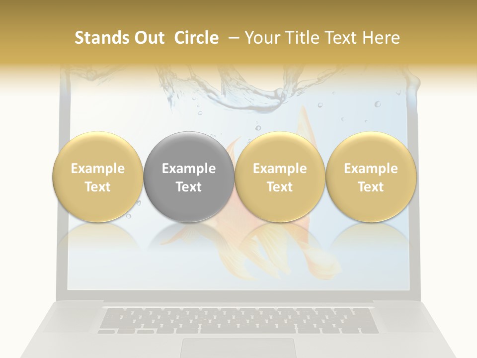 Screen White Fish PowerPoint Template