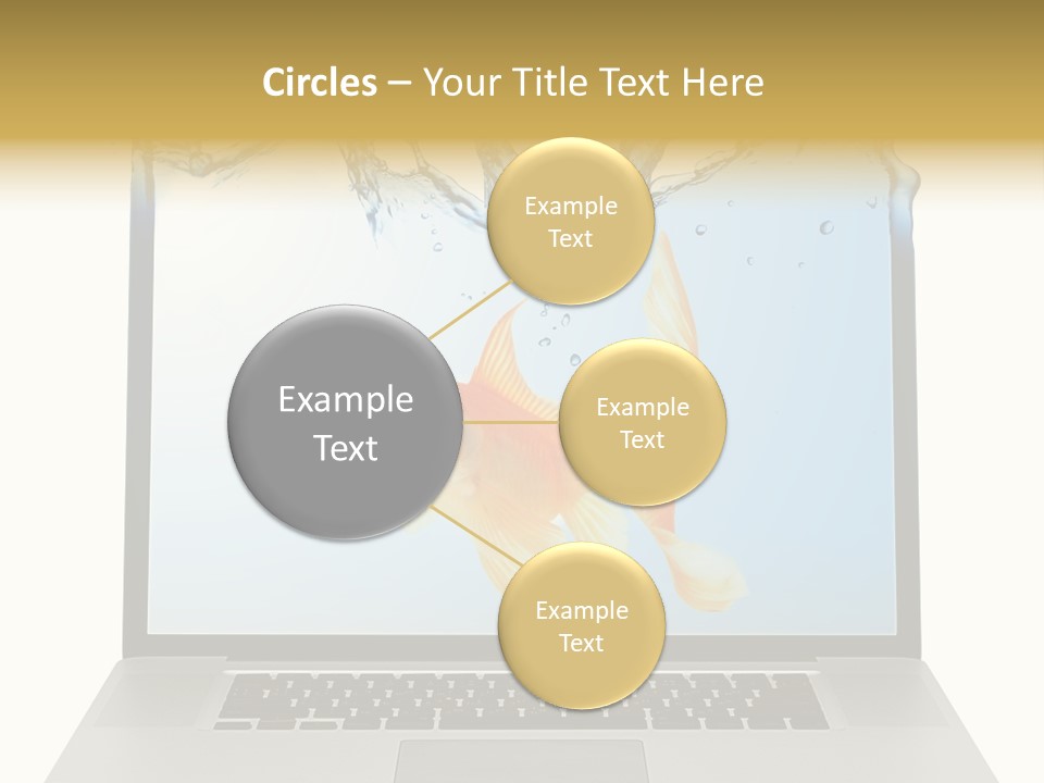 Screen White Fish PowerPoint Template