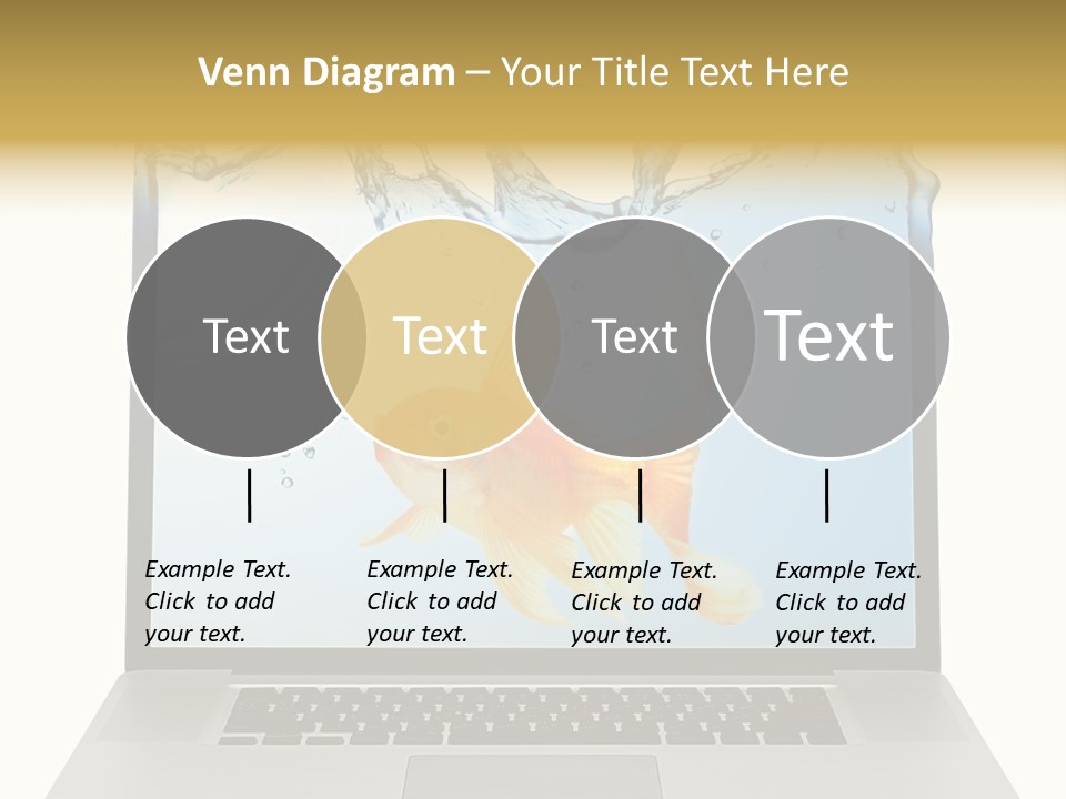 Screen White Fish PowerPoint Template