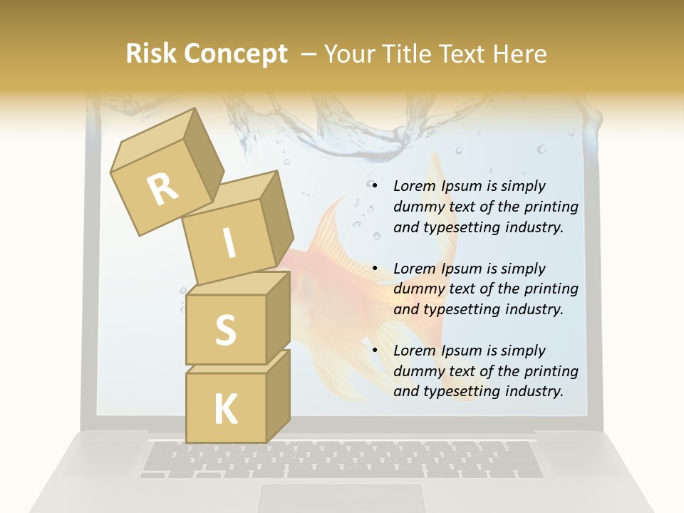 Screen White Fish PowerPoint Template