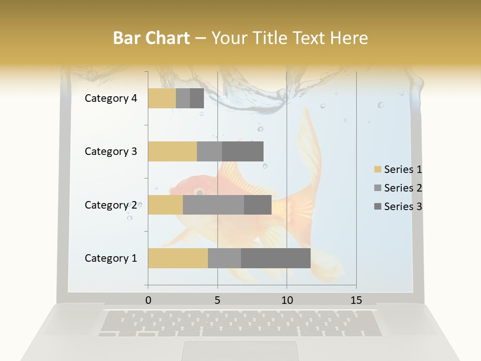 Screen White Fish PowerPoint Template