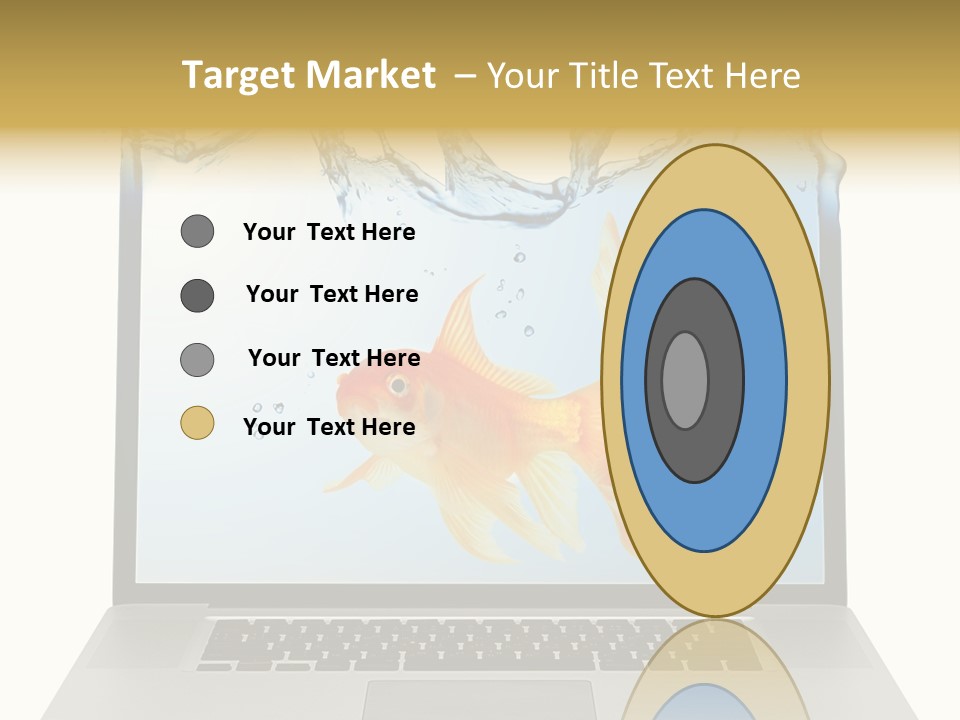 Screen White Fish PowerPoint Template