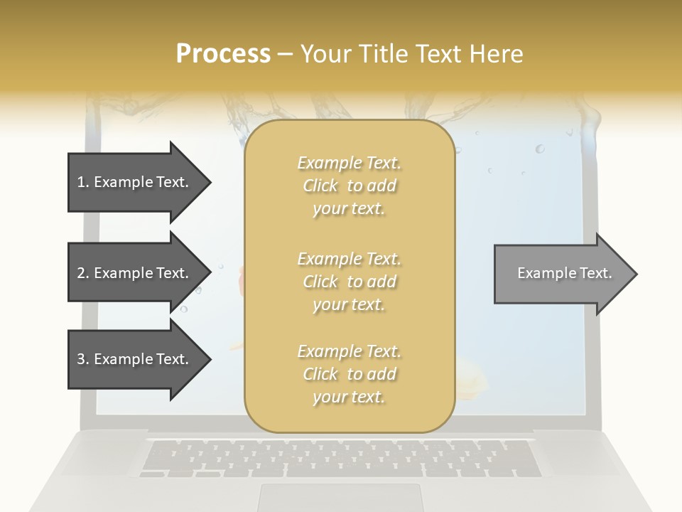 Screen White Fish PowerPoint Template