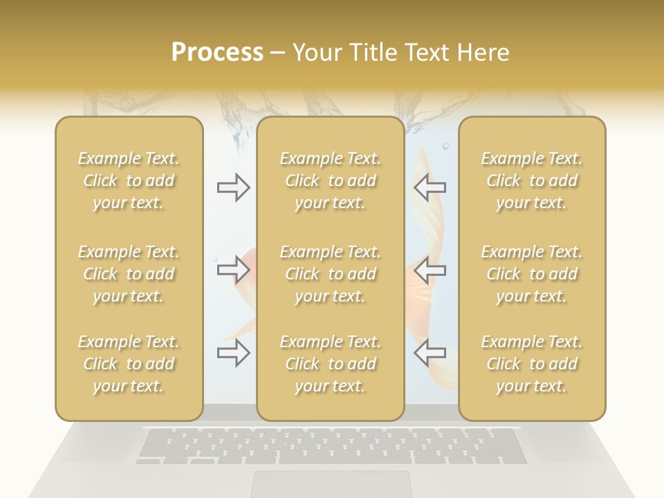 Screen White Fish PowerPoint Template