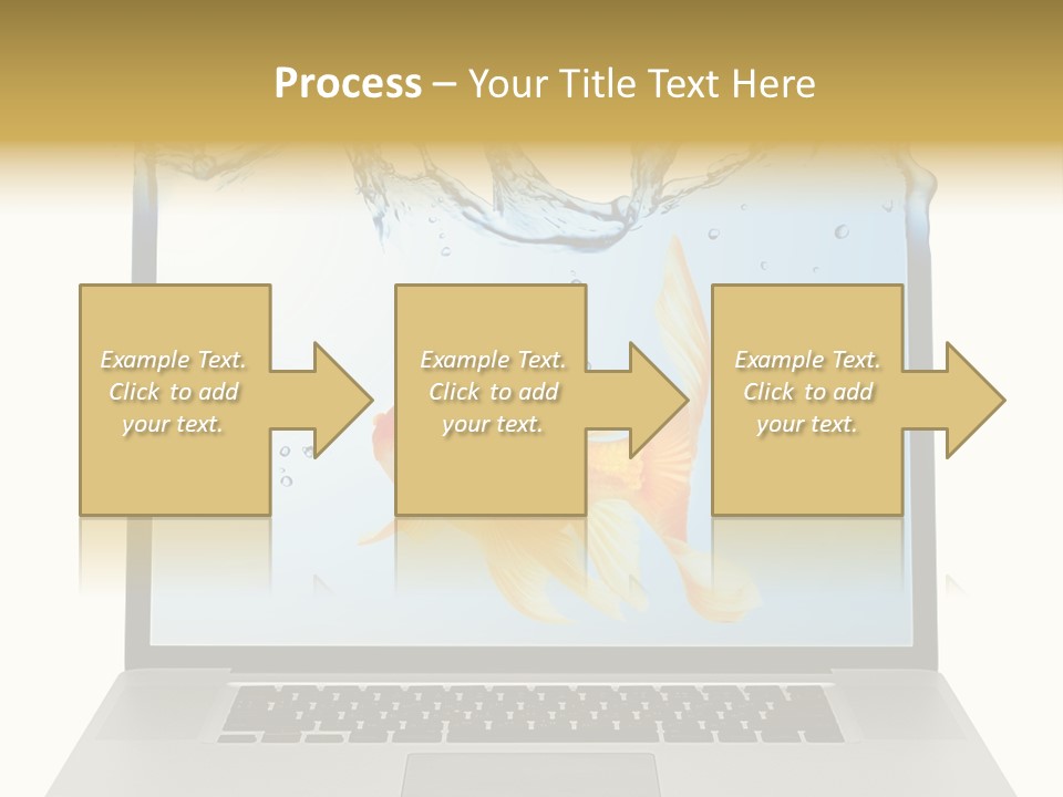 Screen White Fish PowerPoint Template