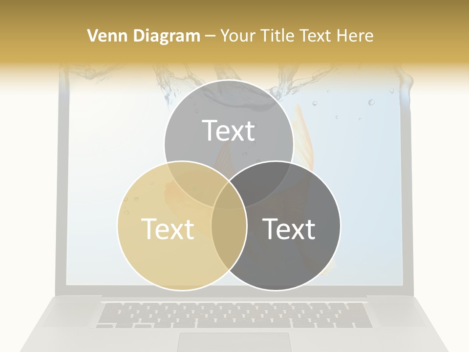 Screen White Fish PowerPoint Template