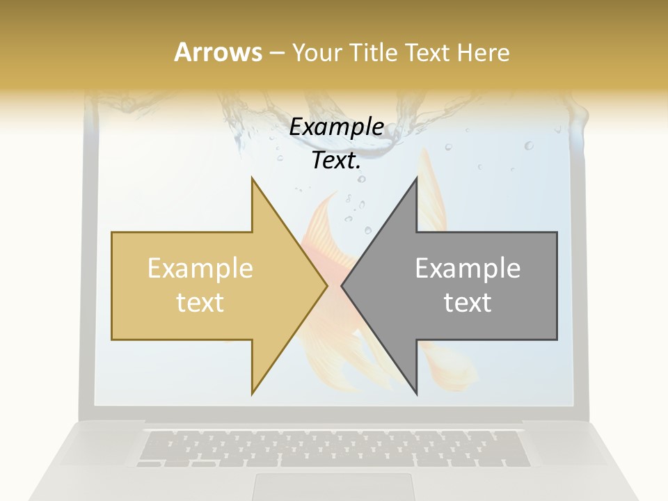 Screen White Fish PowerPoint Template