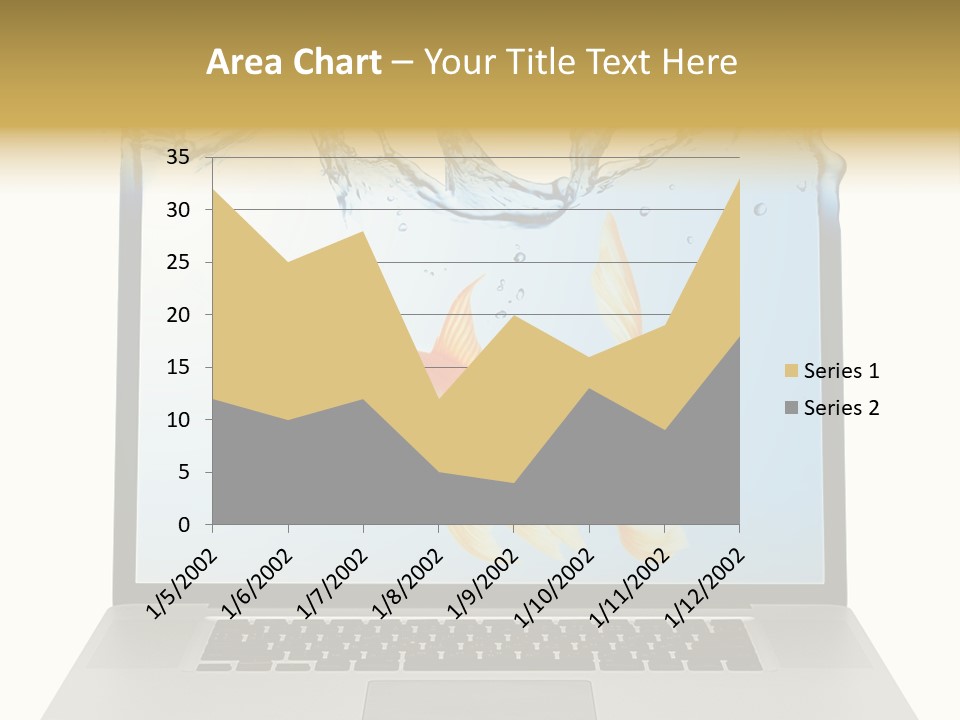 Screen White Fish PowerPoint Template