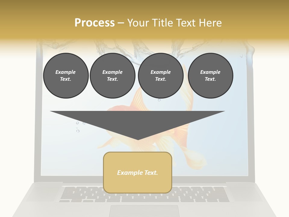 Screen White Fish PowerPoint Template