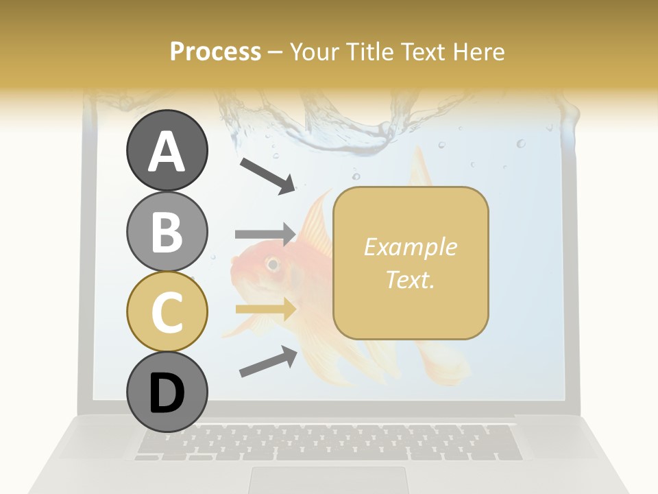 Screen White Fish PowerPoint Template