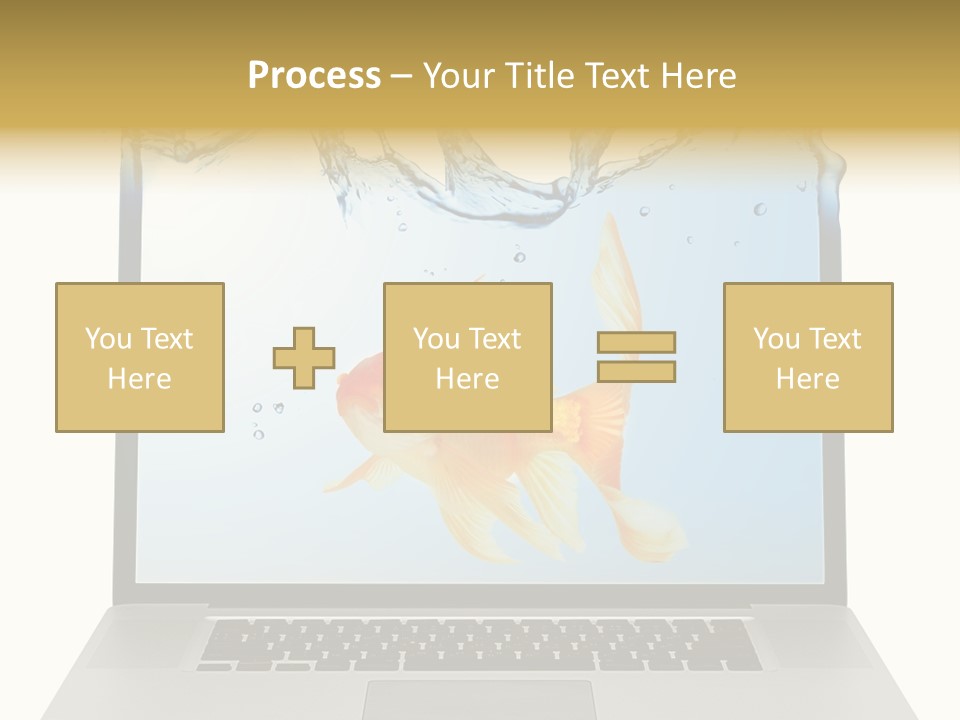 Screen White Fish PowerPoint Template