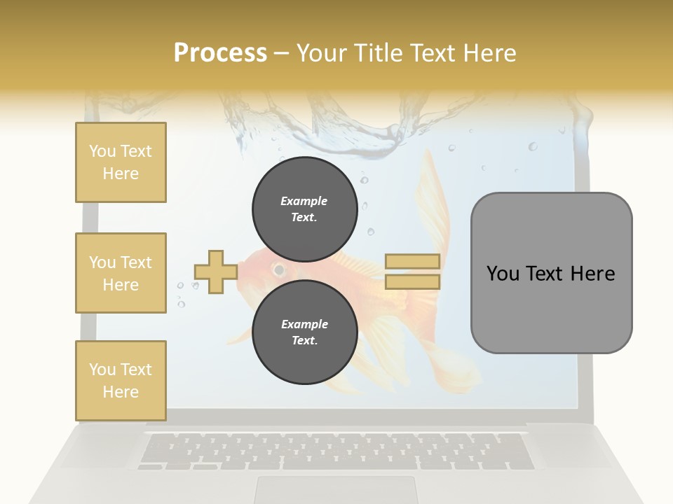Screen White Fish PowerPoint Template