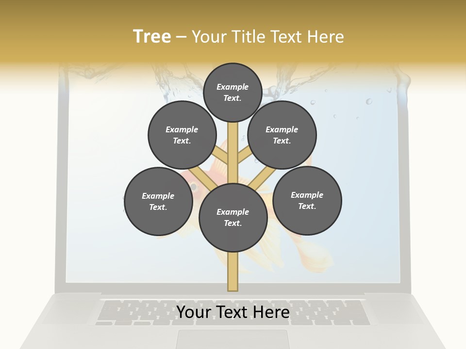 Screen White Fish PowerPoint Template