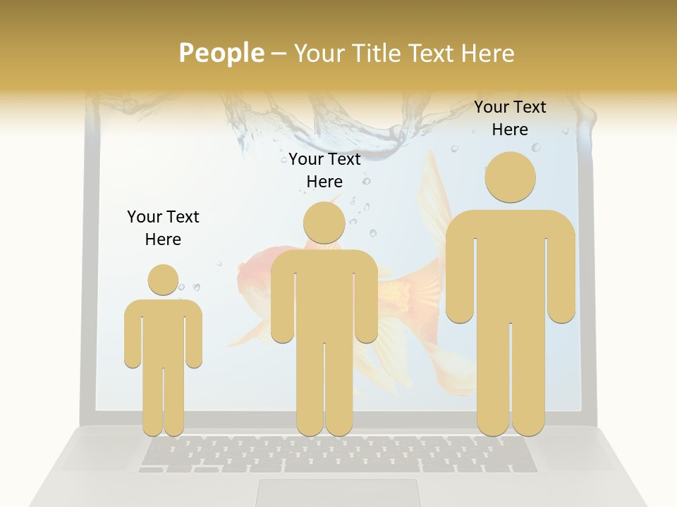 Screen White Fish PowerPoint Template