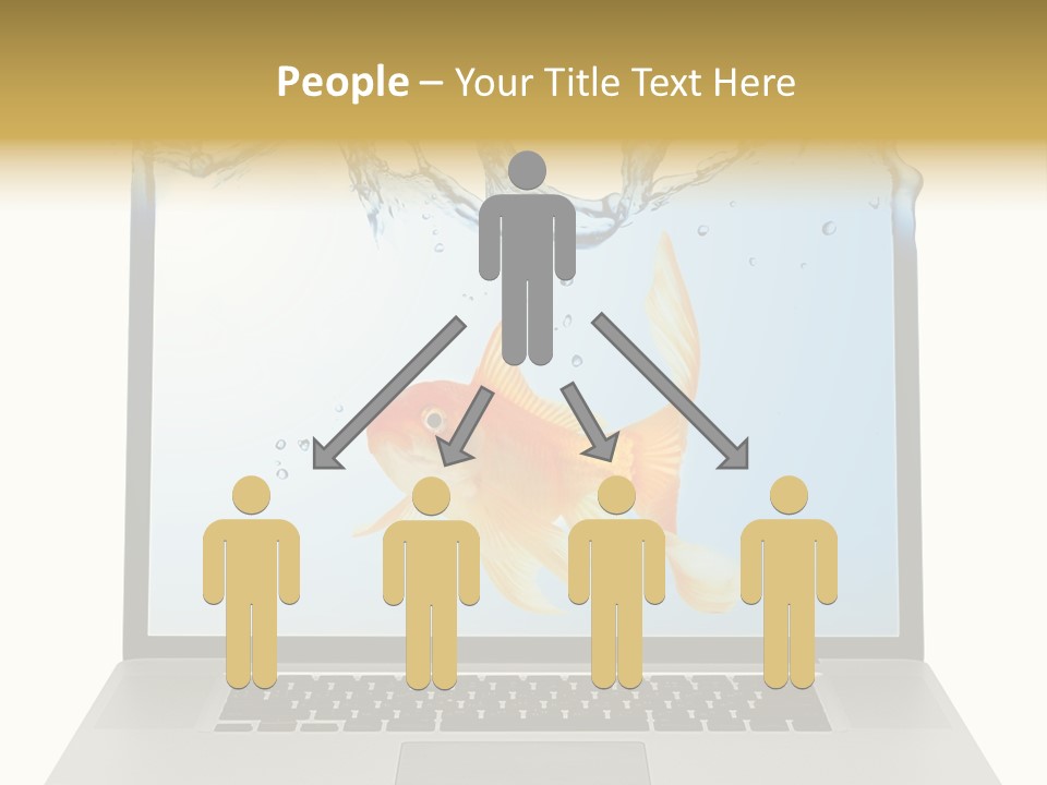 Screen White Fish PowerPoint Template