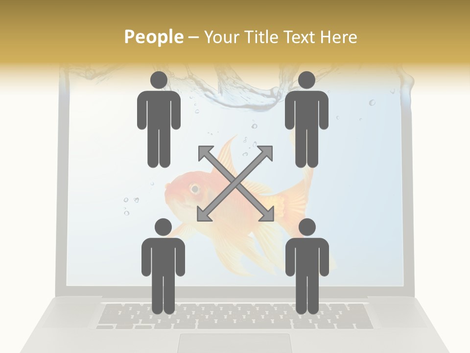 Screen White Fish PowerPoint Template