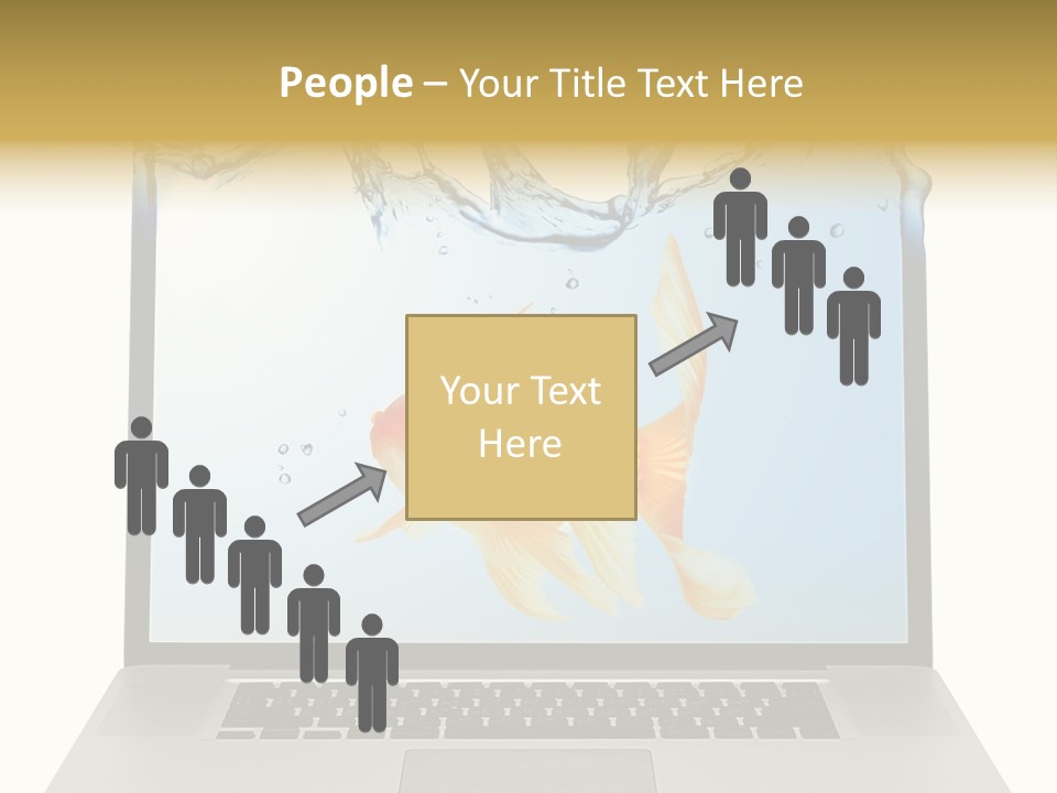 Screen White Fish PowerPoint Template