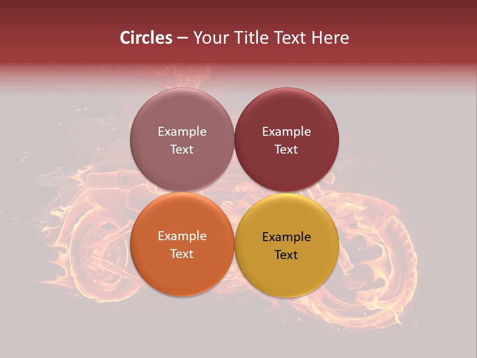 Demonic Dark Flame PowerPoint Template