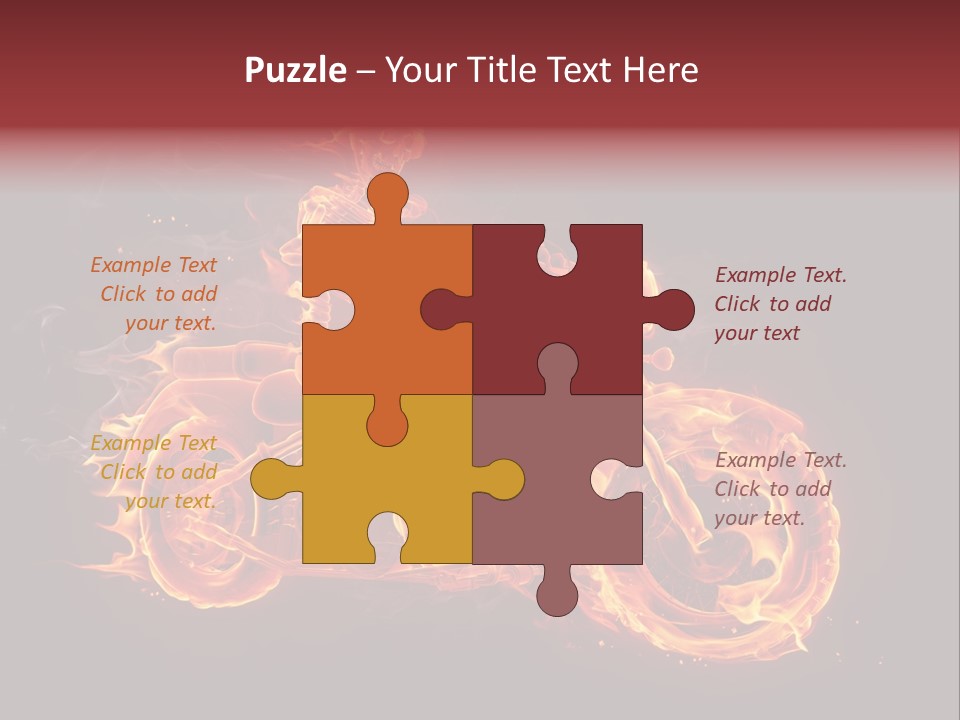 Demonic Dark Flame PowerPoint Template