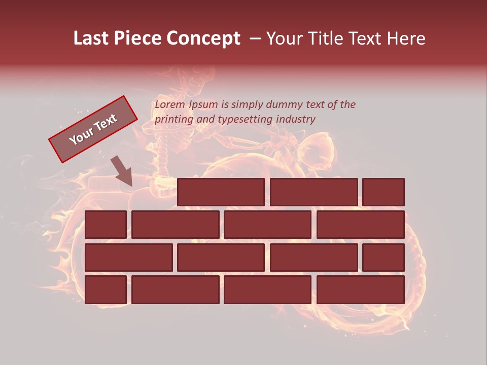 Demonic Dark Flame PowerPoint Template