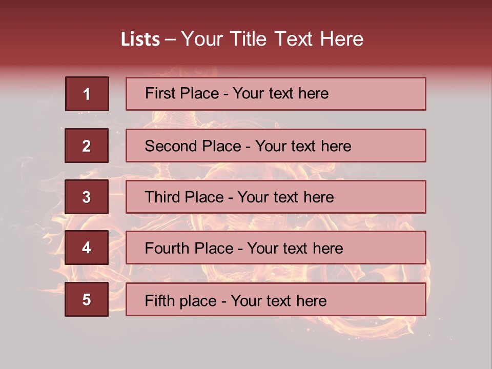 Demonic Dark Flame PowerPoint Template