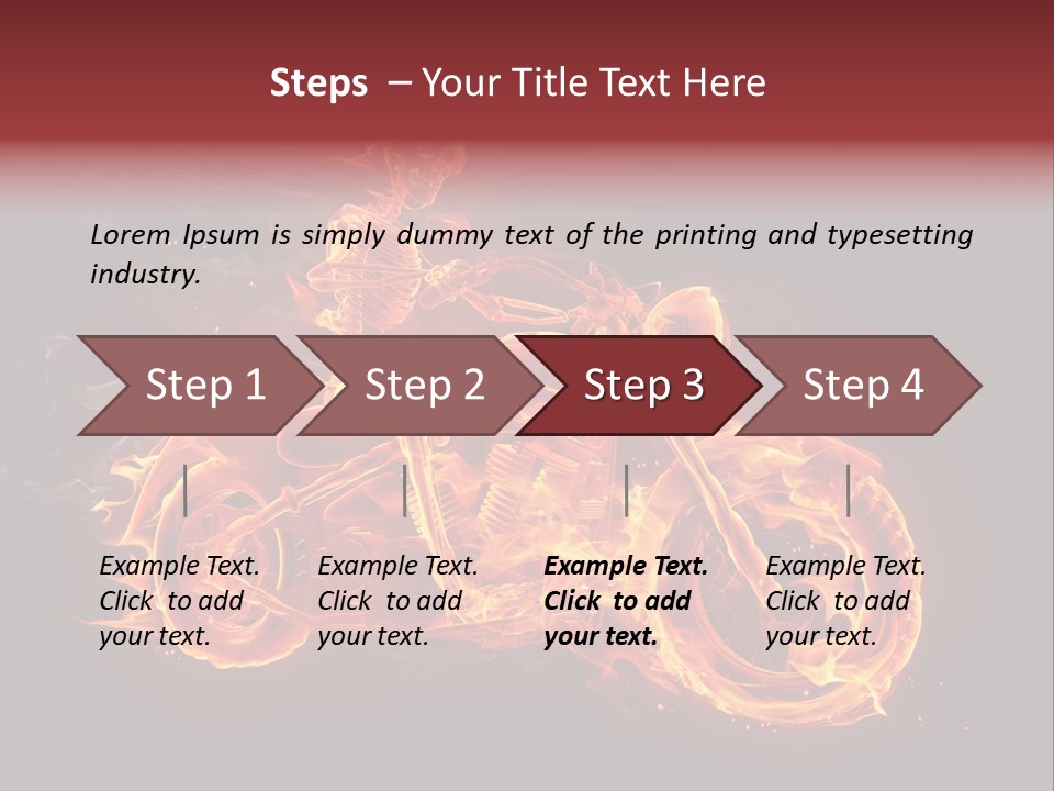 Demonic Dark Flame PowerPoint Template