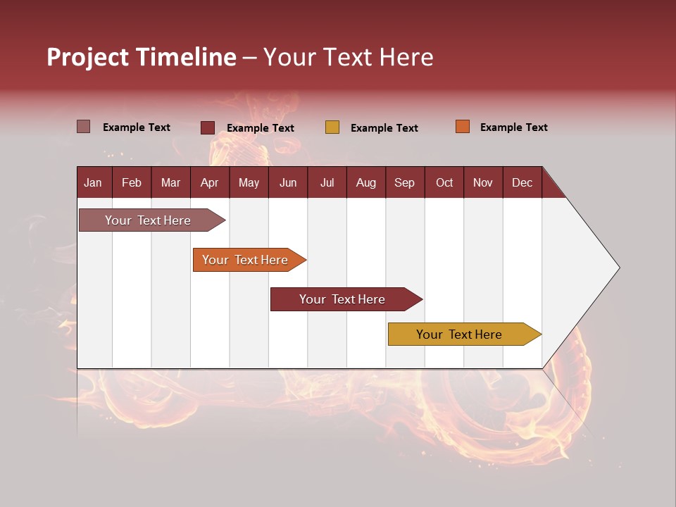 Demonic Dark Flame PowerPoint Template