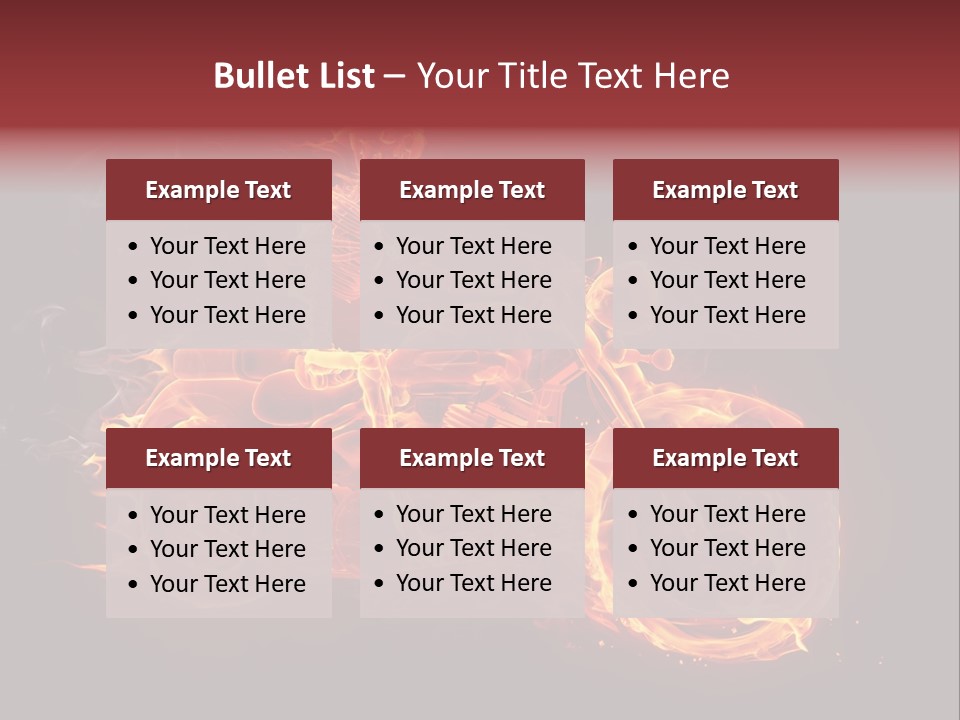 Demonic Dark Flame PowerPoint Template