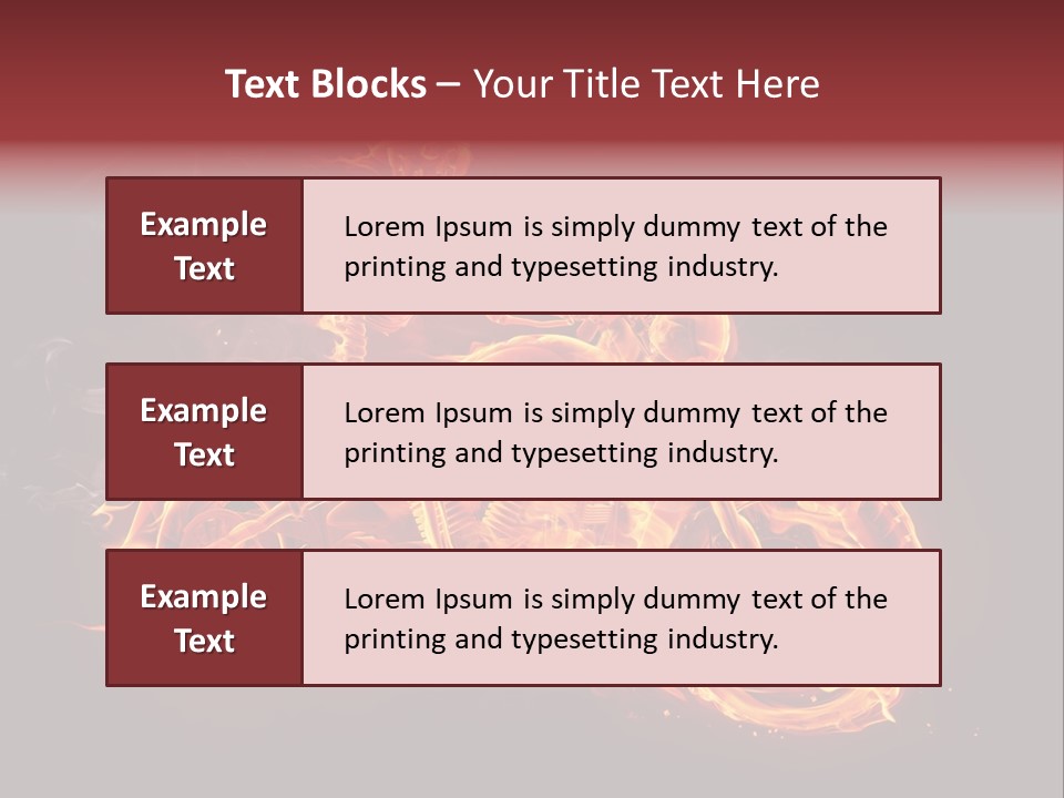 Demonic Dark Flame PowerPoint Template