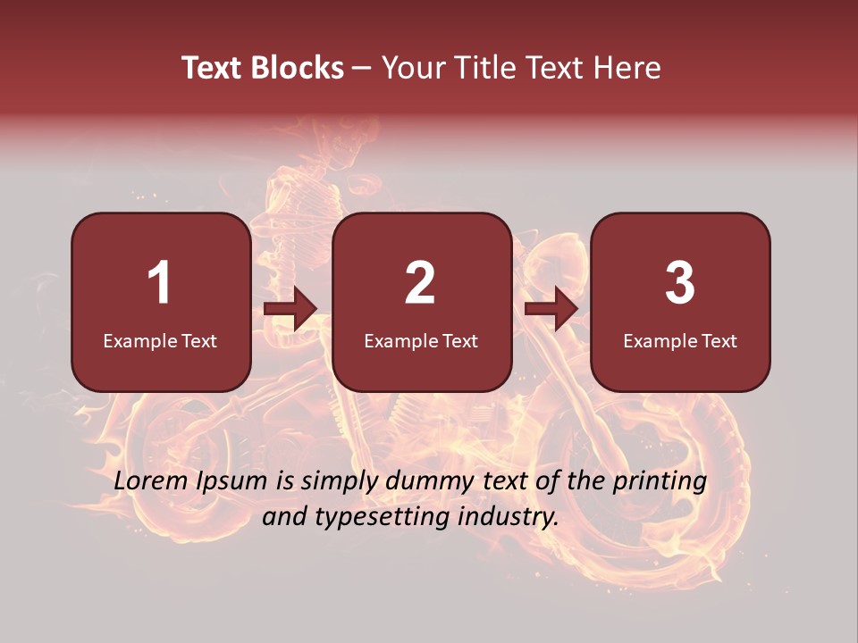 Demonic Dark Flame PowerPoint Template