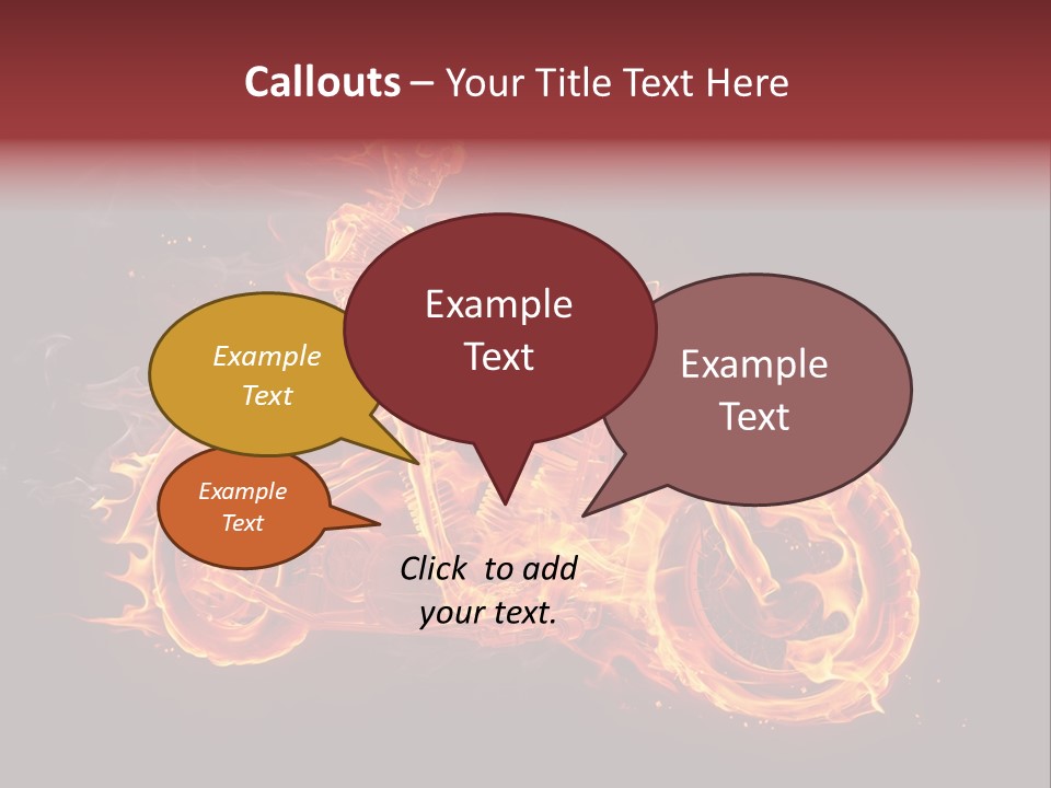 Demonic Dark Flame PowerPoint Template