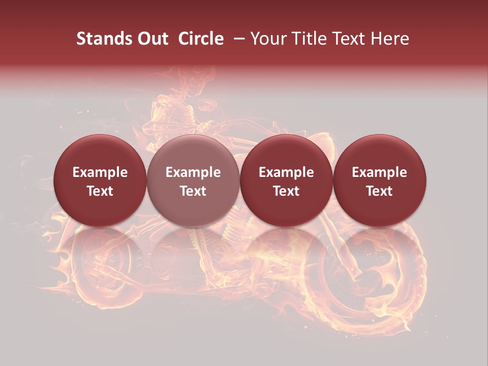 Demonic Dark Flame PowerPoint Template