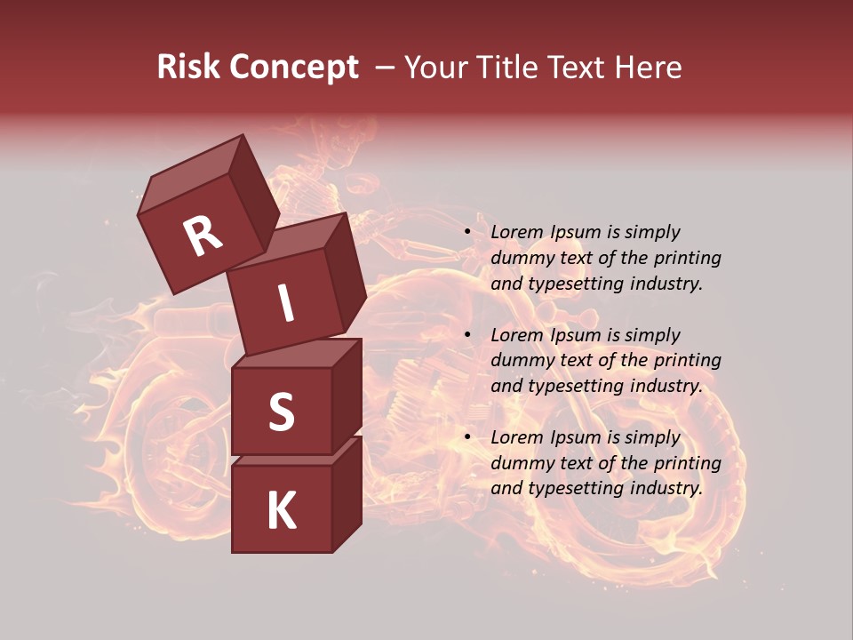 Demonic Dark Flame PowerPoint Template