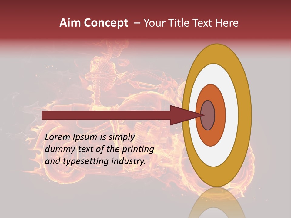 Demonic Dark Flame PowerPoint Template