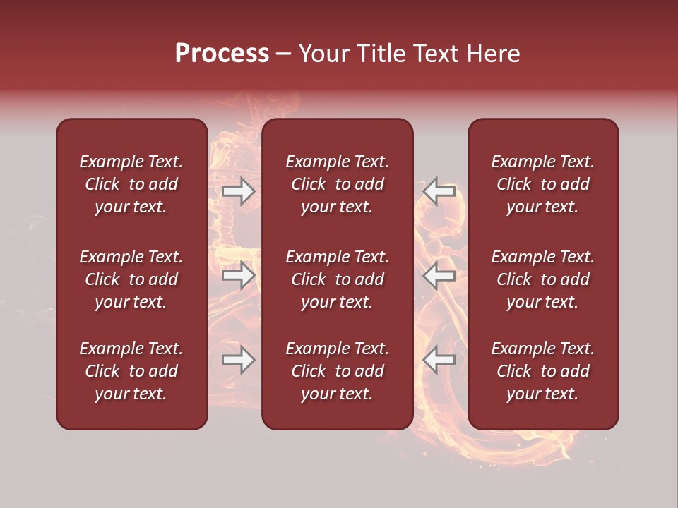 Demonic Dark Flame PowerPoint Template