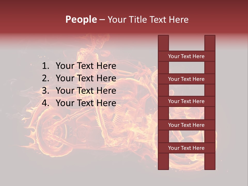 Demonic Dark Flame PowerPoint Template