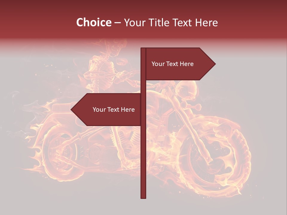 Demonic Dark Flame PowerPoint Template