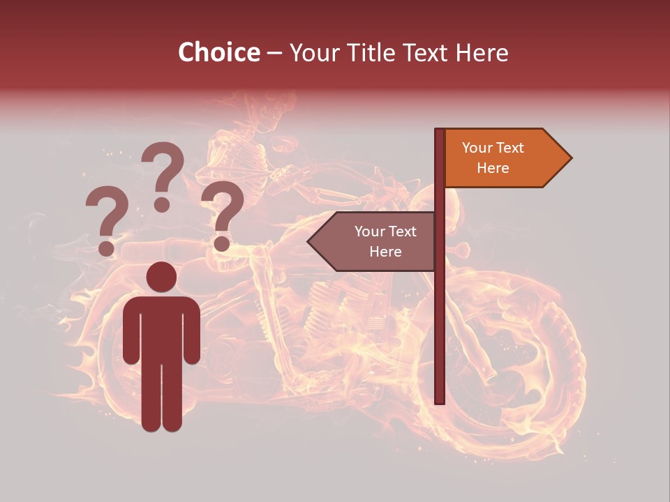 Demonic Dark Flame PowerPoint Template