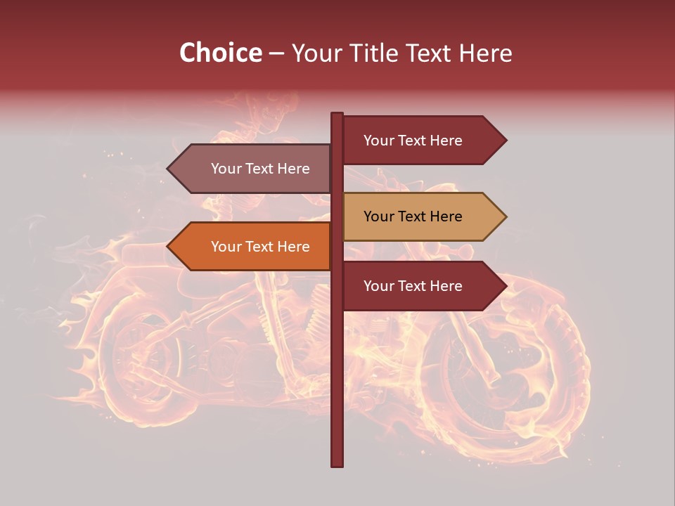 Demonic Dark Flame PowerPoint Template