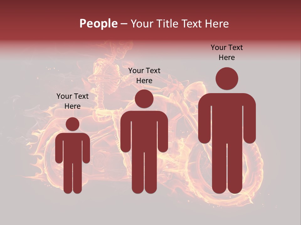 Demonic Dark Flame PowerPoint Template