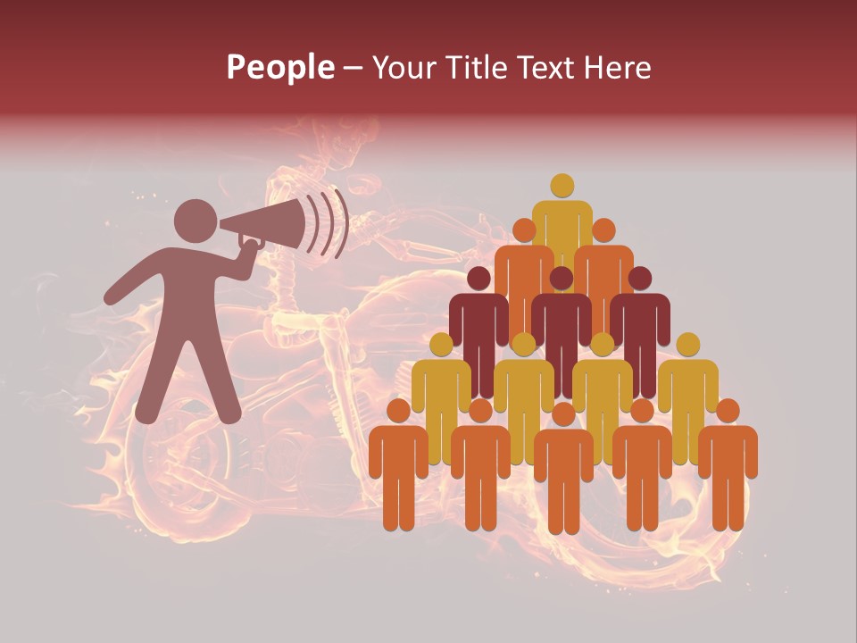Demonic Dark Flame PowerPoint Template